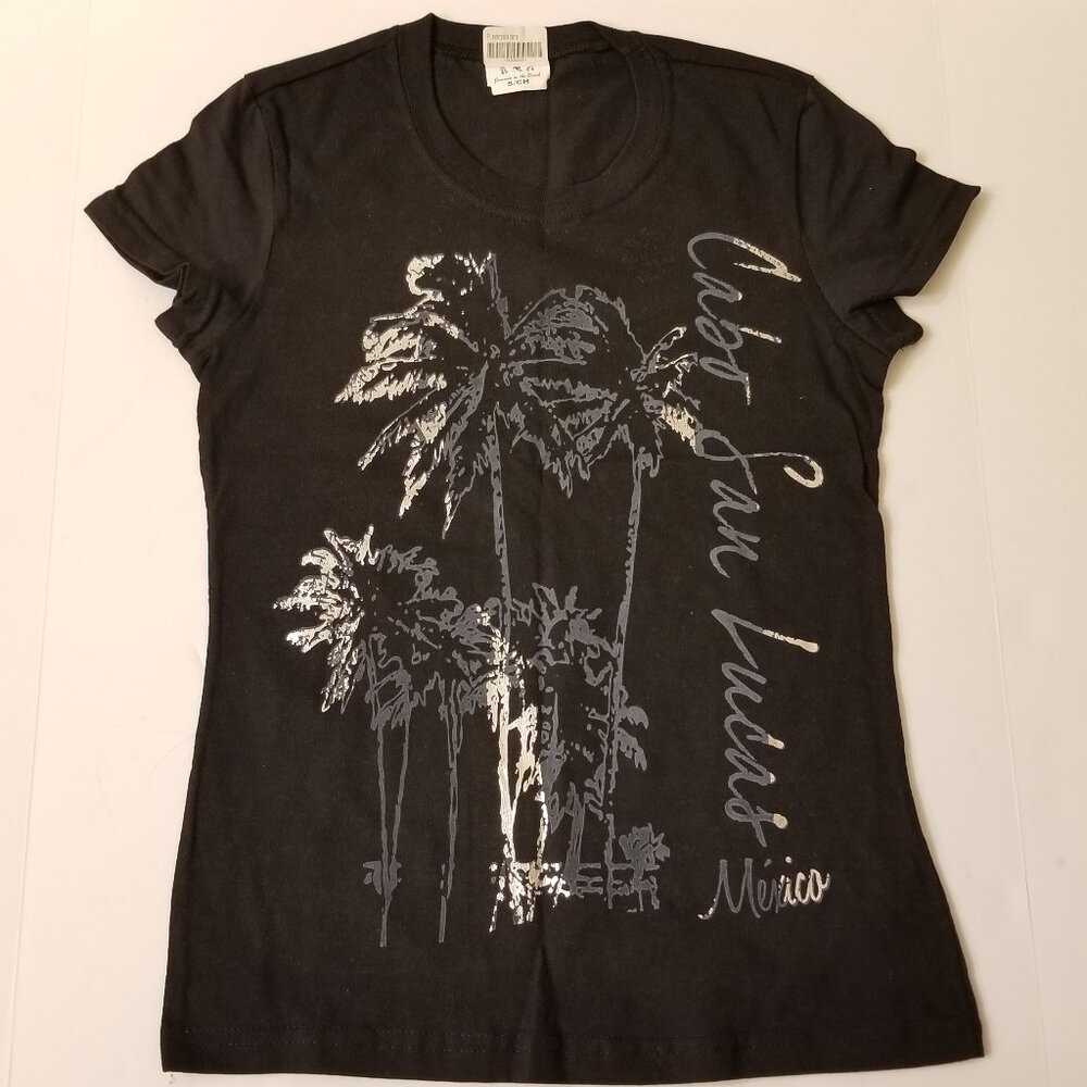 Cabo San Lucas, Mexico Silver palm trees, original design printed Tshirt S